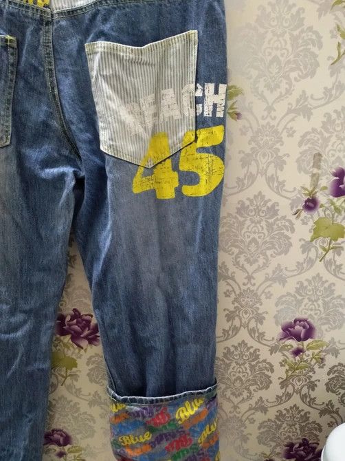 Blue Blue Japan × Japanese Brand JAPANESE BRAND BLUE SUN JEANS MULTI LOGO Size US 35 - 5 Thumbnail