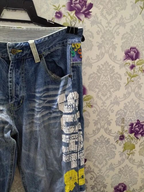 Blue Blue Japan × Japanese Brand JAPANESE BRAND BLUE SUN JEANS MULTI LOGO Size US 35 - 11 Thumbnail