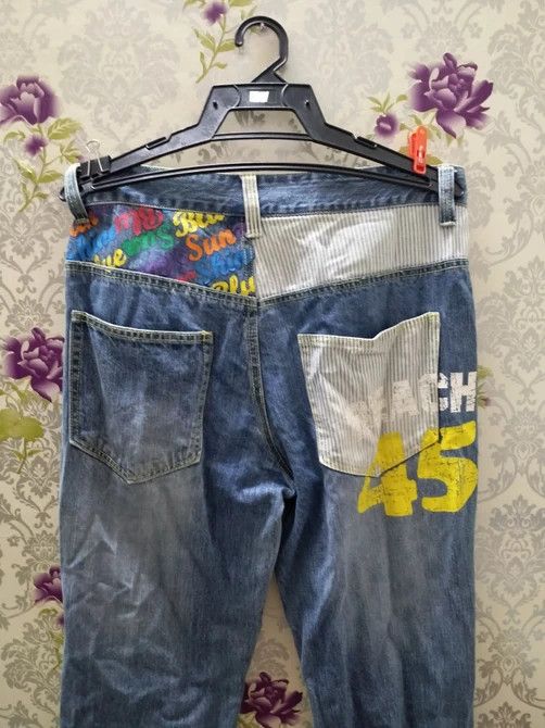 Blue Blue Japan × Japanese Brand JAPANESE BRAND BLUE SUN JEANS MULTI LOGO Size US 35 - 3 Thumbnail