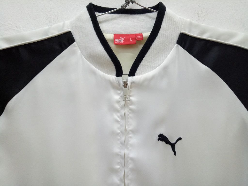 Puma 🔥Puma Embroidery Sukajan Bombers Zip Up Jacket RARE Size US L / EU 52-54 / 3 - 4 Thumbnail