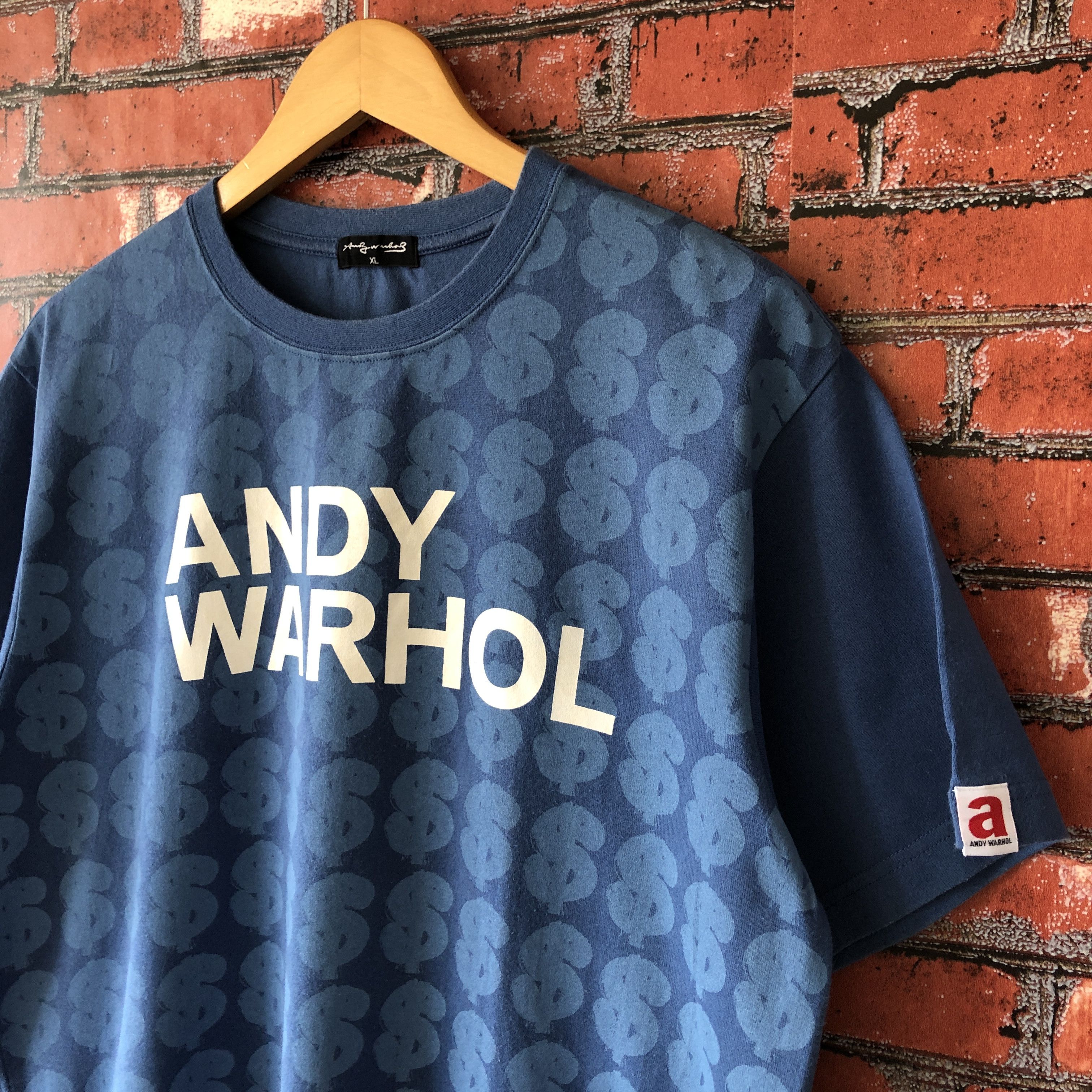 Andy Warhol × Uniqlo Andy Warhol Spell Out Big Logo Money Dollar Sign Tee Shirt Size US L / EU 52-54 / 3 - 4 Thumbnail