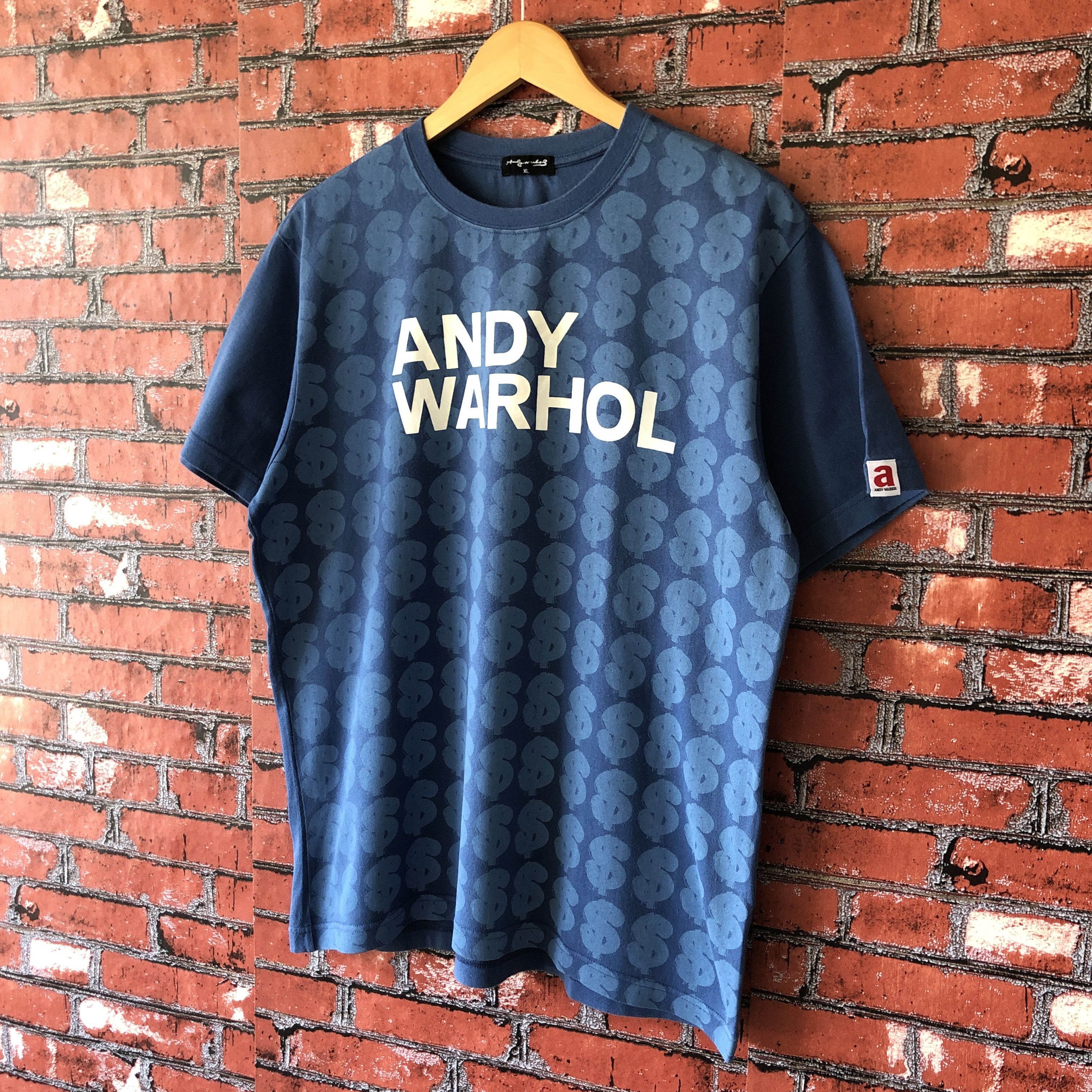 Andy Warhol × Uniqlo Andy Warhol Spell Out Big Logo Money Dollar Sign Tee Shirt Size US L / EU 52-54 / 3 - 5 Thumbnail