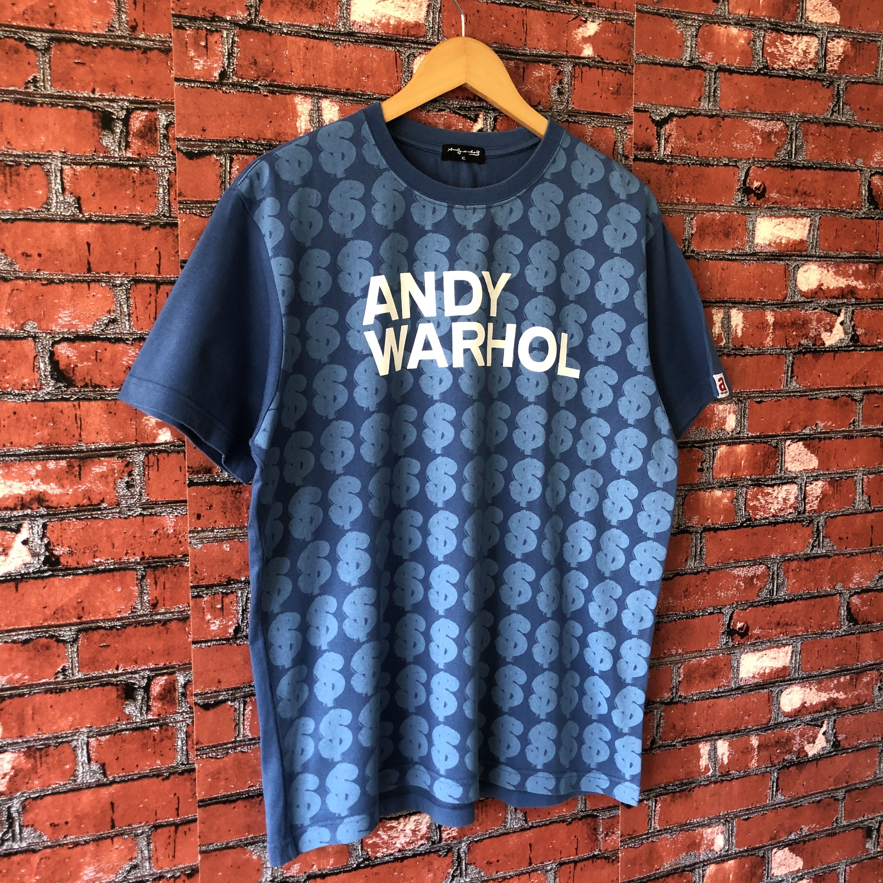 Andy Warhol × Uniqlo Andy Warhol Spell Out Big Logo Money Dollar Sign Tee Shirt Size US L / EU 52-54 / 3 - 6 Thumbnail