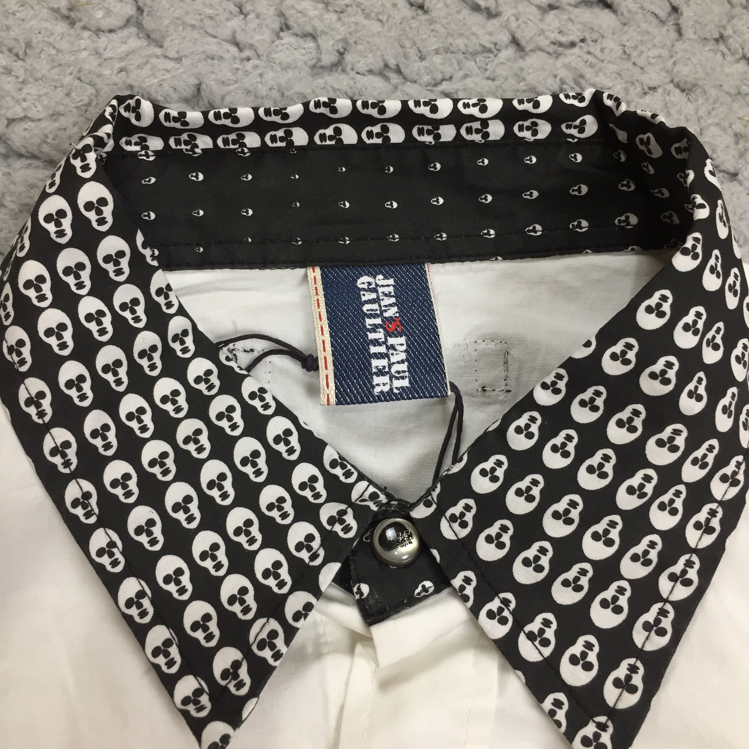 Jean Paul Gaultier JPG - SKULLS BUTTON DOWN LONG SLEEVES Size US L / EU 52-54 / 3 - 3 Thumbnail