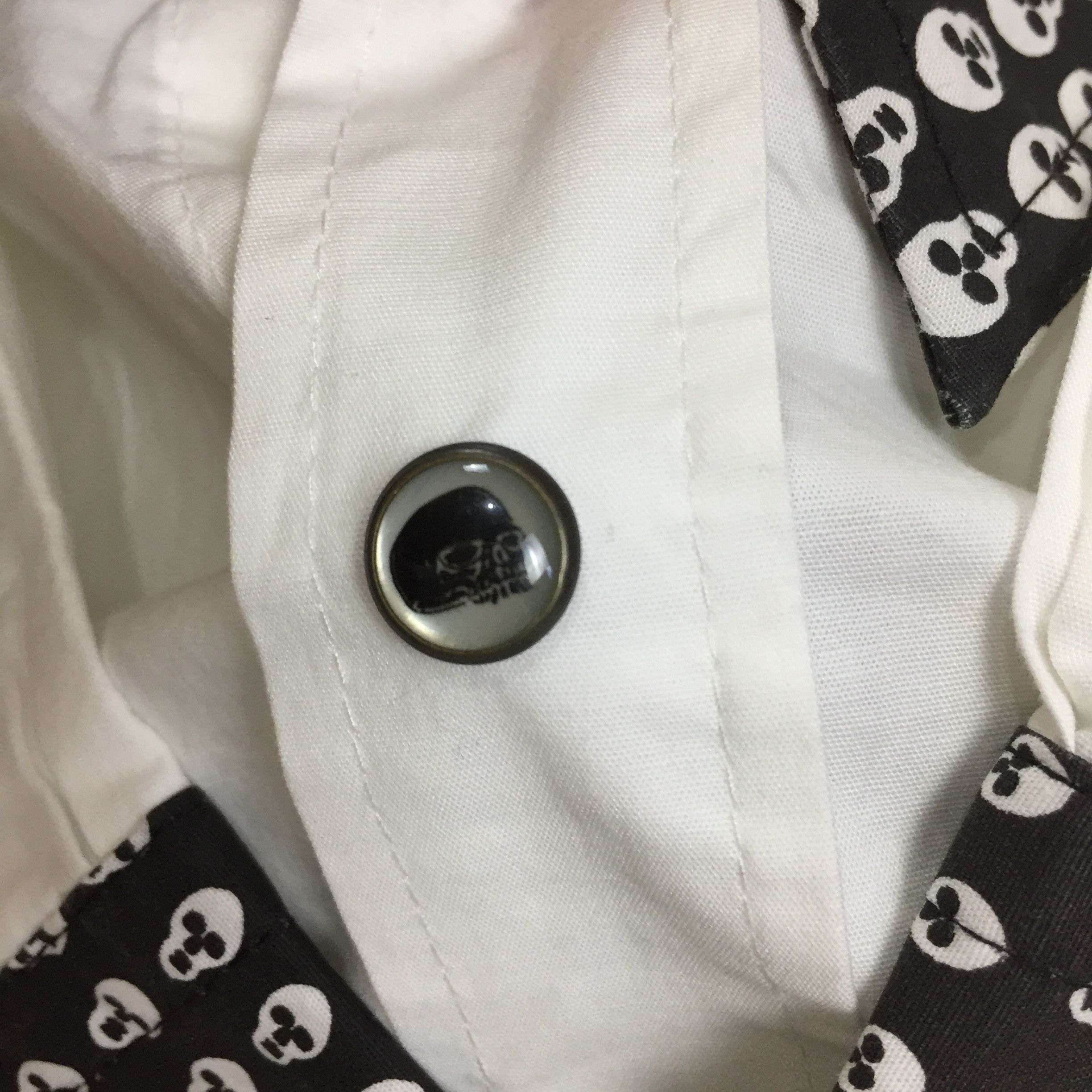 Jean Paul Gaultier JPG - SKULLS BUTTON DOWN LONG SLEEVES Size US L / EU 52-54 / 3 - 6 Thumbnail