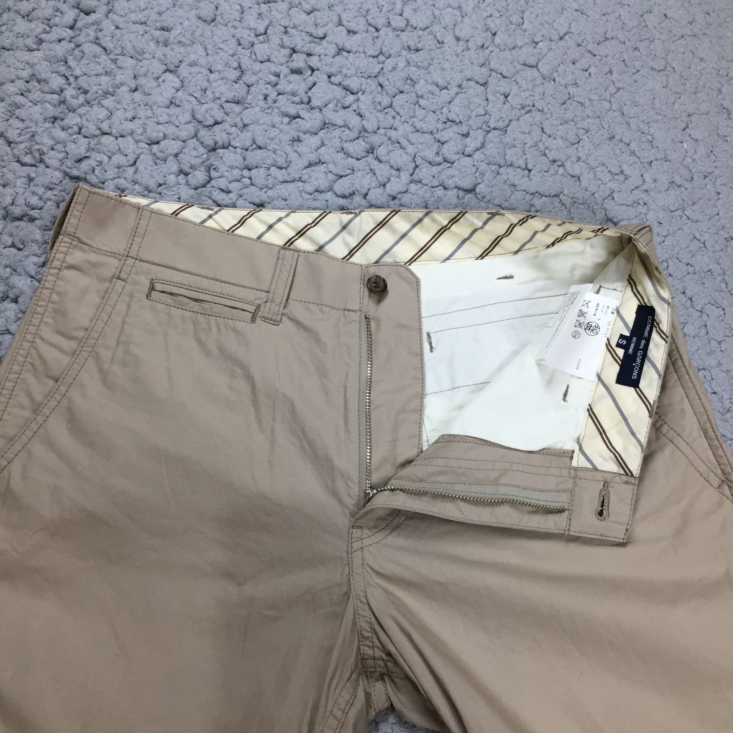 Comme des Garcons Homme CDG HOMME - 2009 KHAKI CHINO TROUSERS Size US 33 - 3 Thumbnail