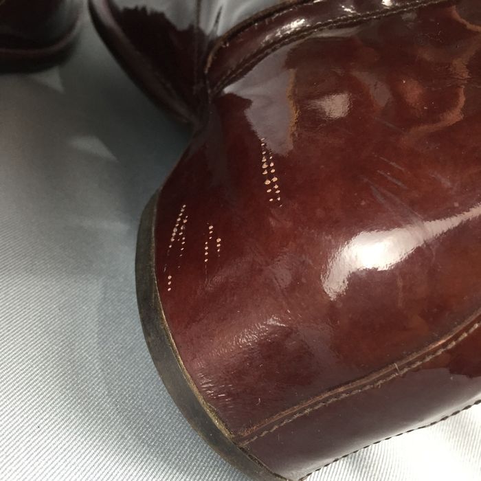 maison margiela patent boots