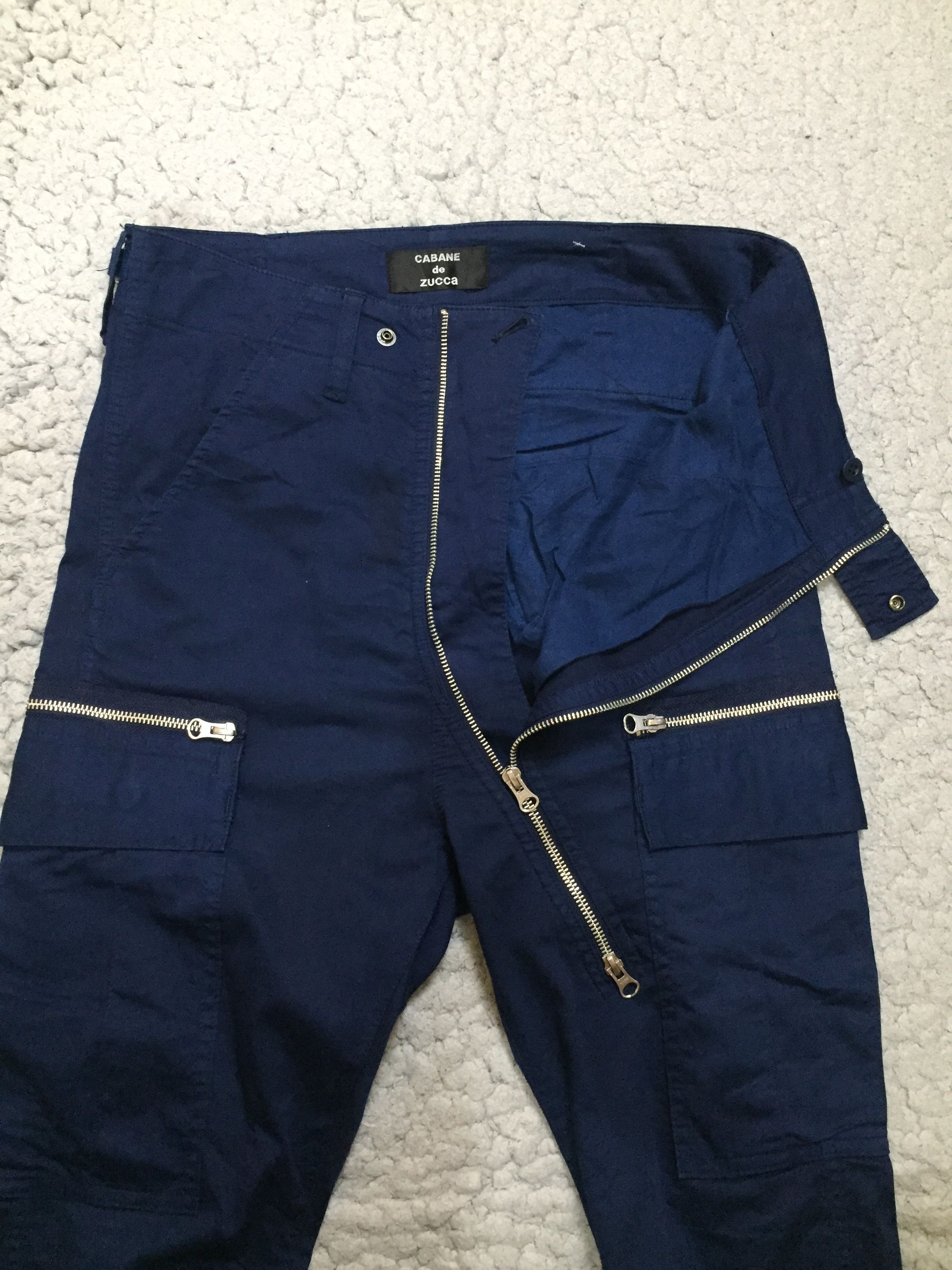 CABANE de ZUCCa × Issey Miyake ASYMMETRIC ZIP CARGO PANTS Size US 33 - 3 Thumbnail