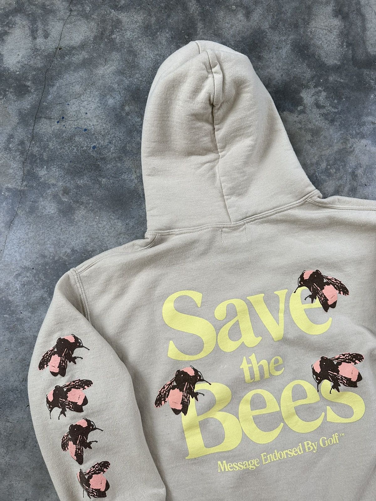 Golf Wang Golf Wang Tan " Save The Bees " Hoodie Sz. Small Size US S / EU 44-46 / 1 - 3 Thumbnail