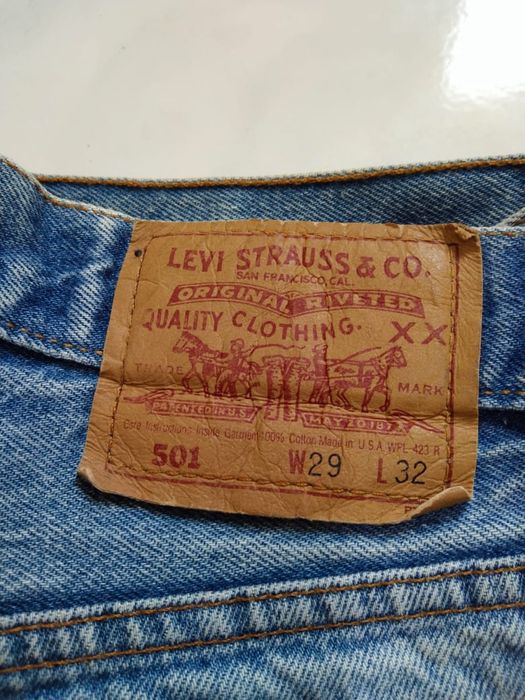 Vintage Vintage 90s Levi’s 501 buttons 544 distressed denim usa | Grailed