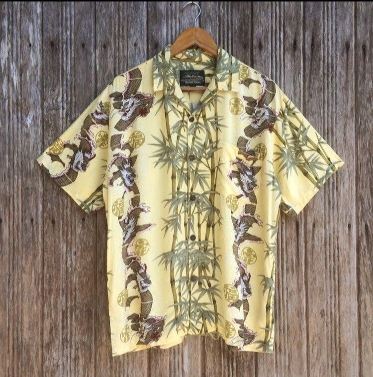 Sun Surf × Vintage Hawaiian Rayon Shirt Dragon Bamboo Inspired Sun Surf Japan Size US M / EU 48-50 / 2 - 1 Thumbnail