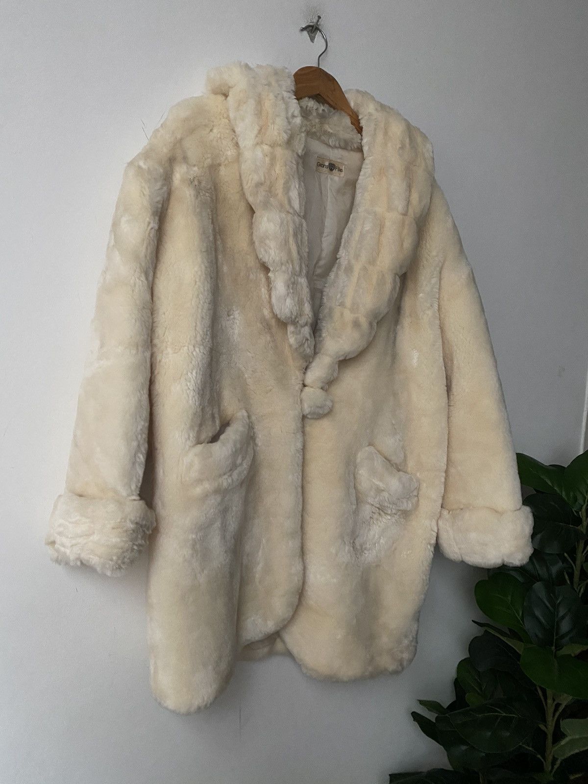 Designer × Japanese Brand Rare 🇯🇵 Y2K Shearling faux mink Jacket by GRANDSFILE japan Size US L / EU 52-54 / 3 - 7 Thumbnail