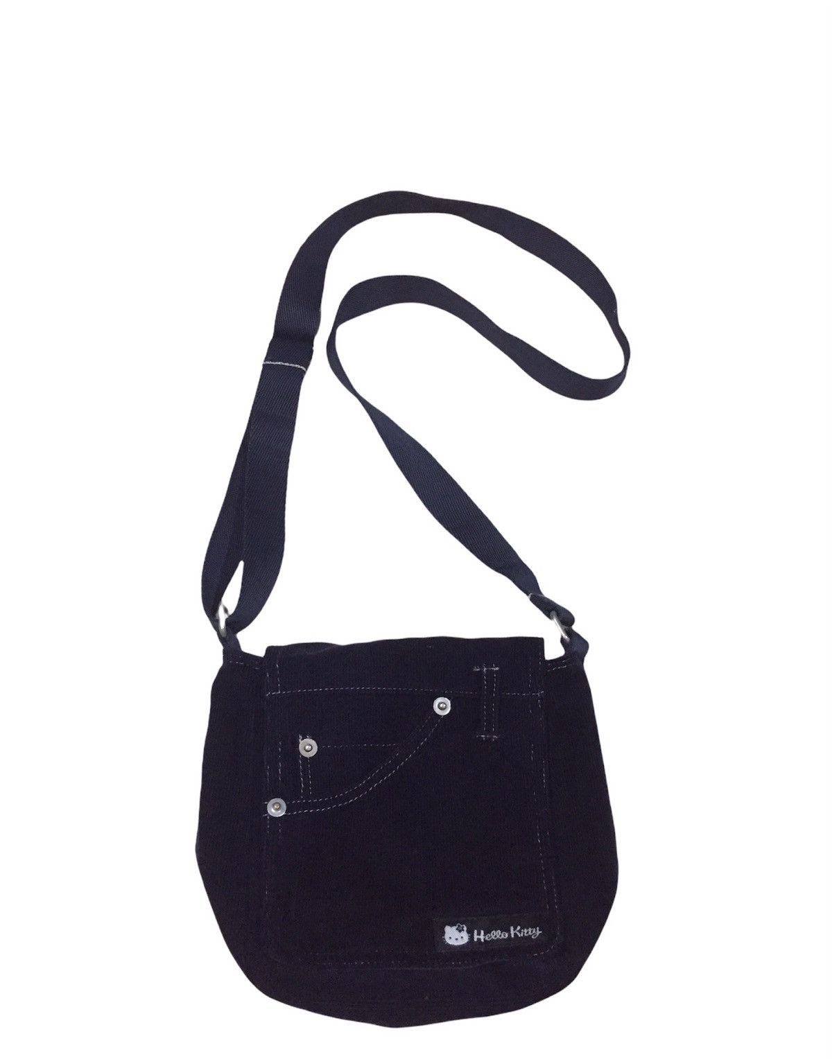 Anime × Cartoon Network × Japanese Brand Rare Hello Kitty Corduroy denim Sling Bag Size ONE SIZE - 1 Thumbnail