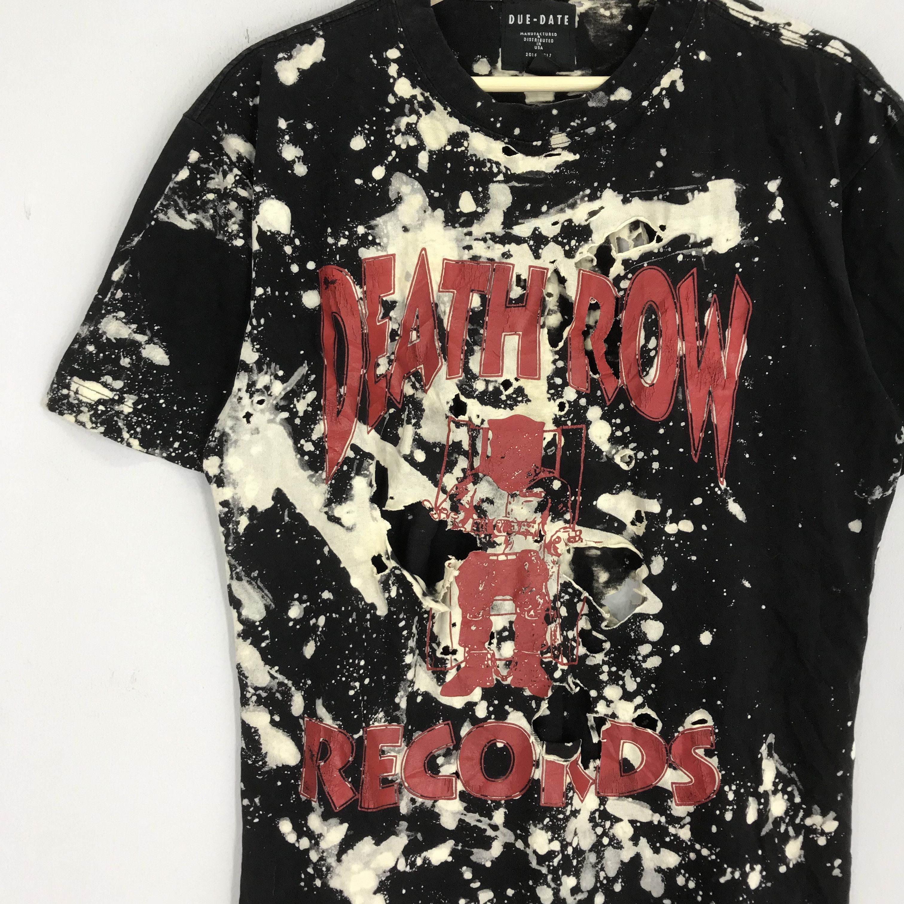 Death Row Records Rare!! Distressed Death Row Records Acid Wash Size US L / EU 52-54 / 3 - 3 Thumbnail
