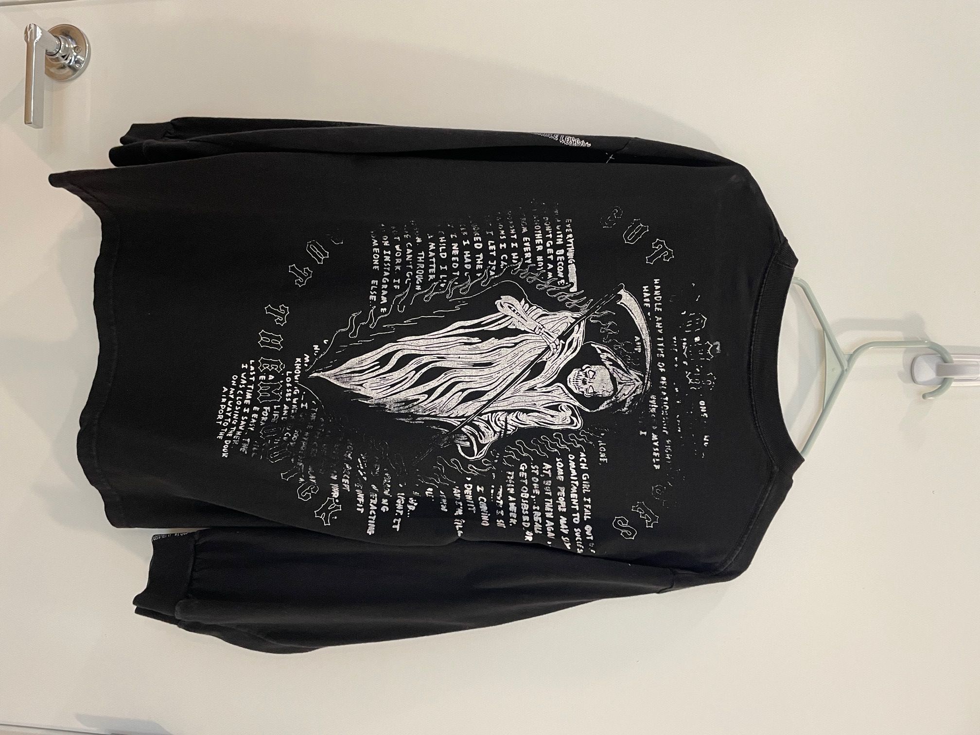 image of Warren Lotas “Cut Your Losses” Long Sleeve in Black, Men's (Size Large)