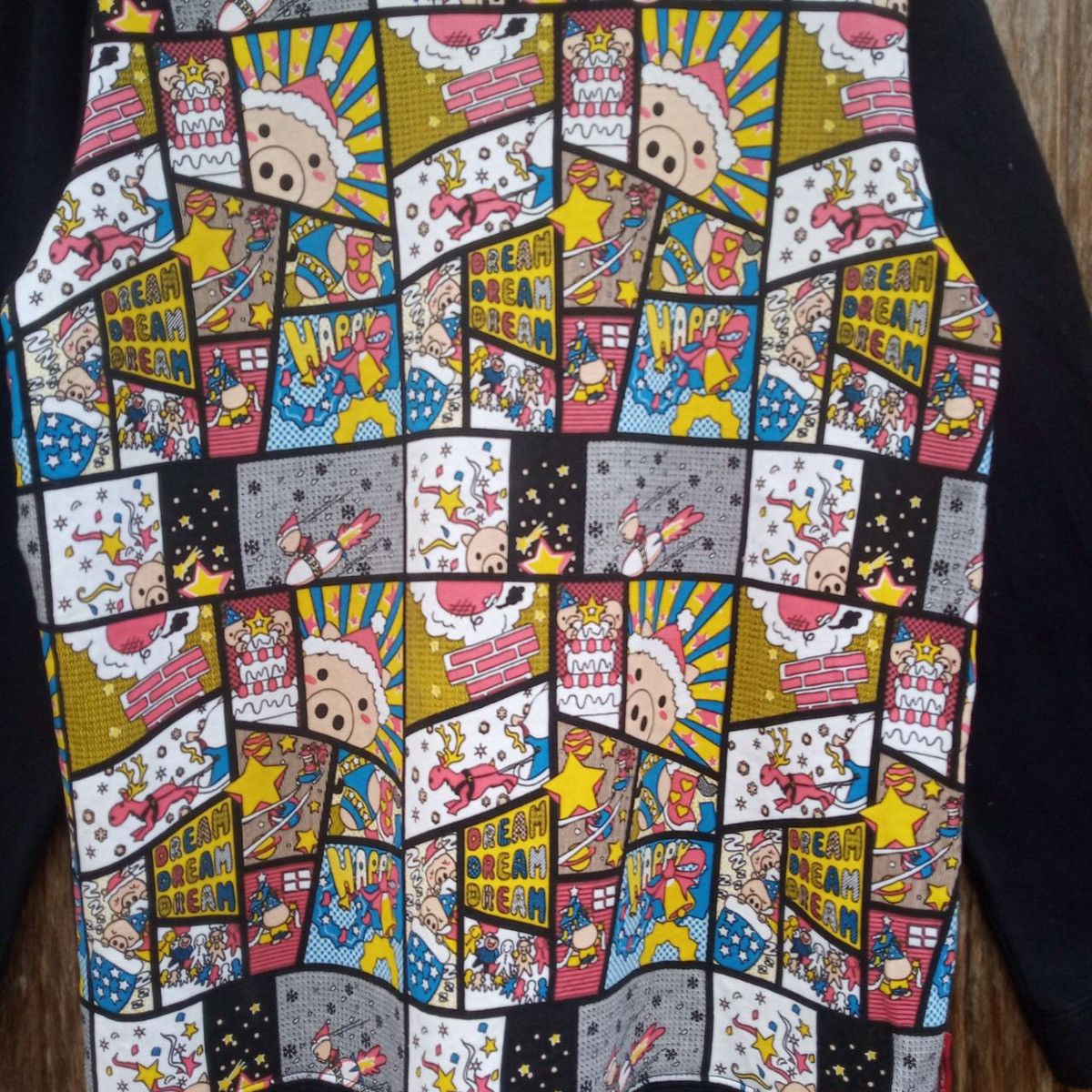 Vintage Rare!! Comics Design Pigs By Drug Stores Japan LS Shirt Size US M / EU 48-50 / 2 - 3 Thumbnail