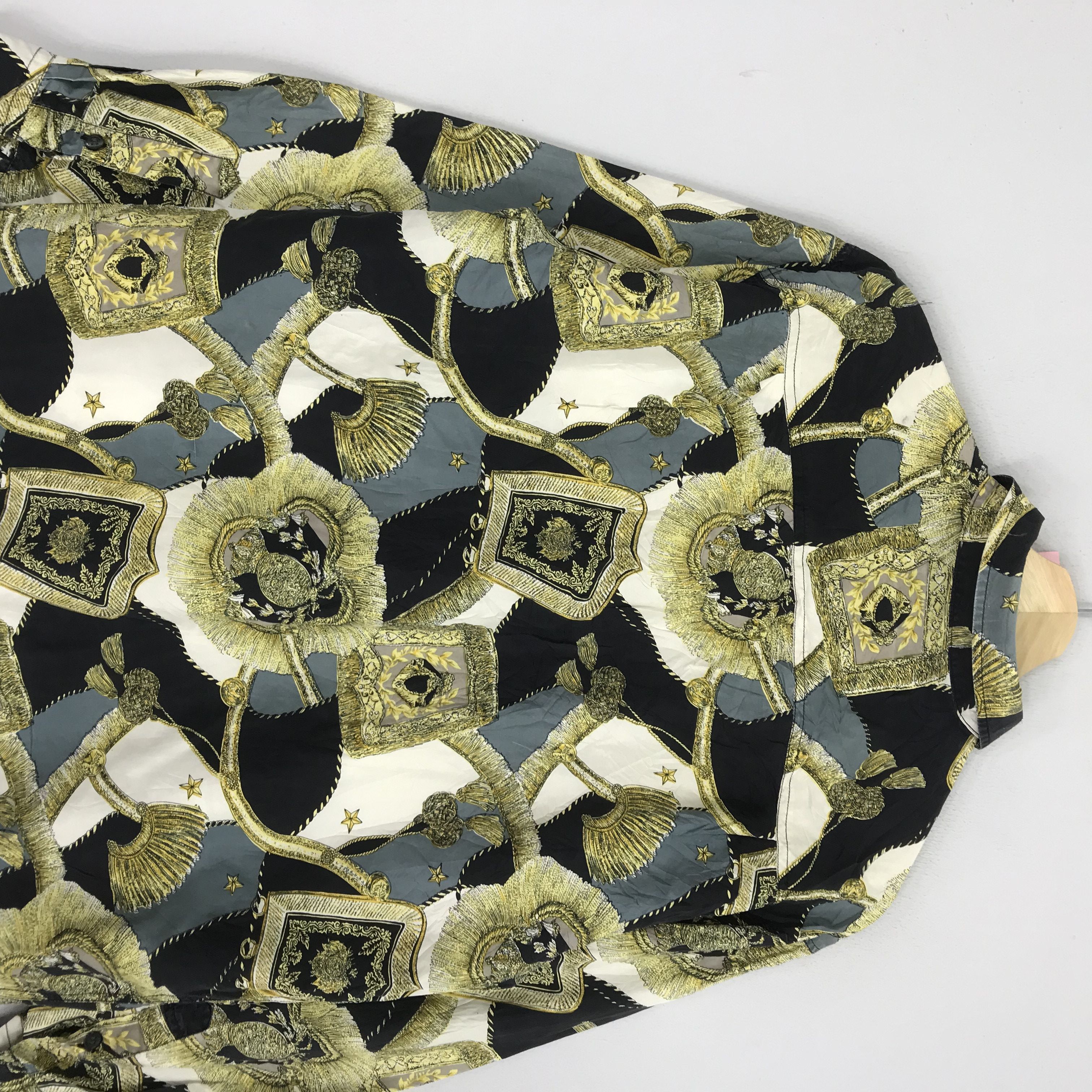 Vintage Vintage Style Baroque Silk Shirt Abstract Luxury Style Size US M / EU 48-50 / 2 - 6 Thumbnail