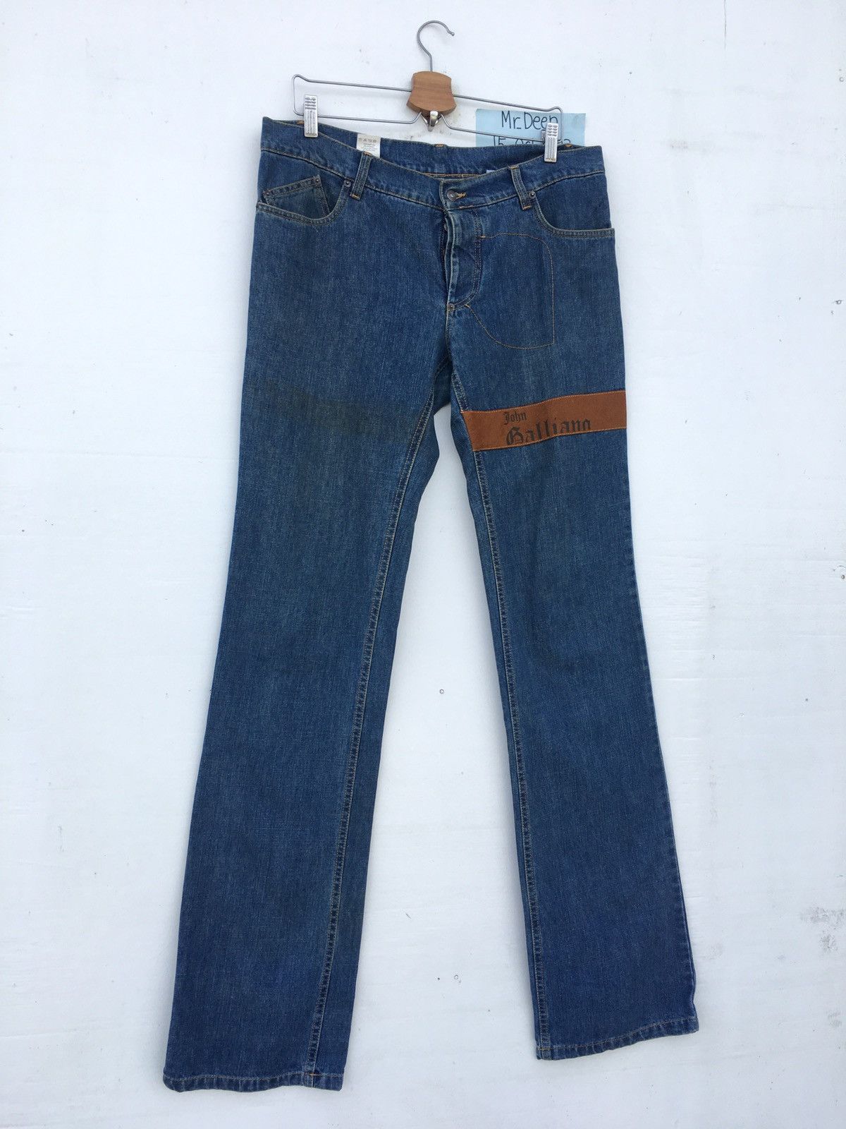 John Galliano Rare Vintage John Galliano Spellout Denim/ Jeans Size US 36 / EU 52 - 6 Thumbnail