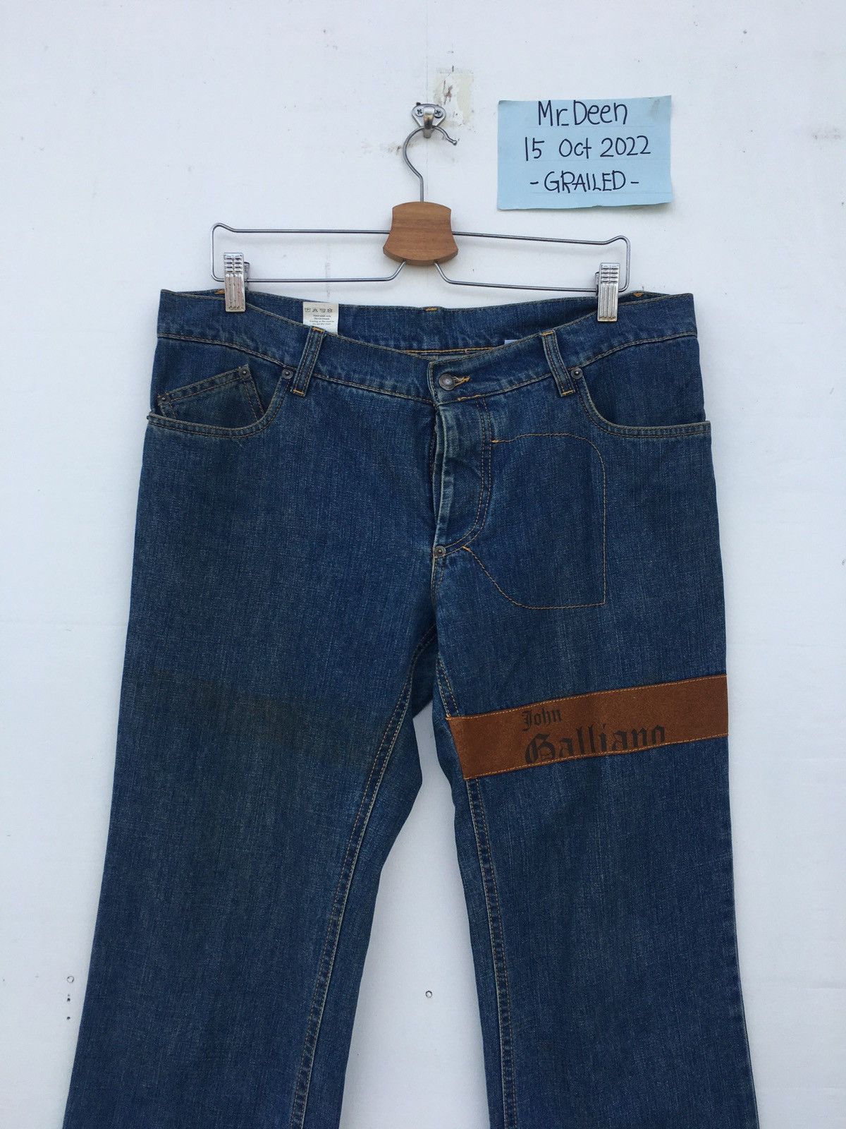 John Galliano Rare Vintage John Galliano Spellout Denim/ Jeans Size US 36 / EU 52 - 4 Thumbnail