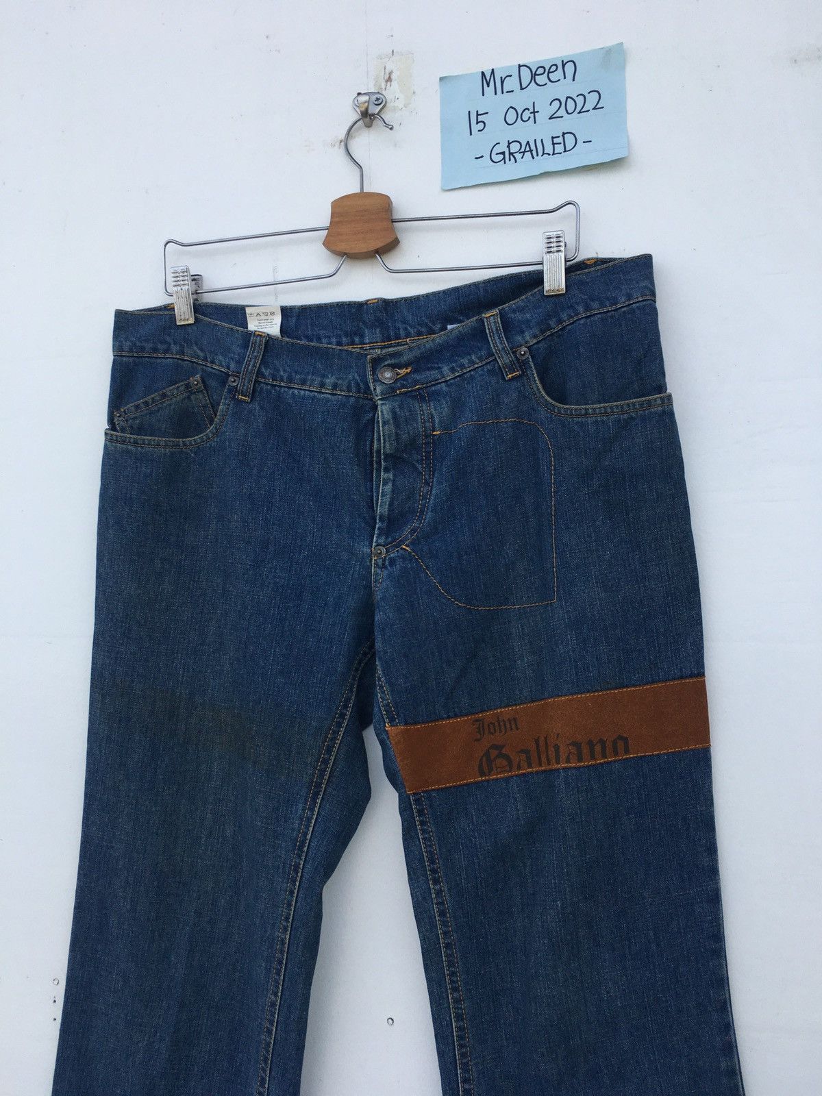 John Galliano Rare Vintage John Galliano Spellout Denim/ Jeans Size US 36 / EU 52 - 2 Thumbnail