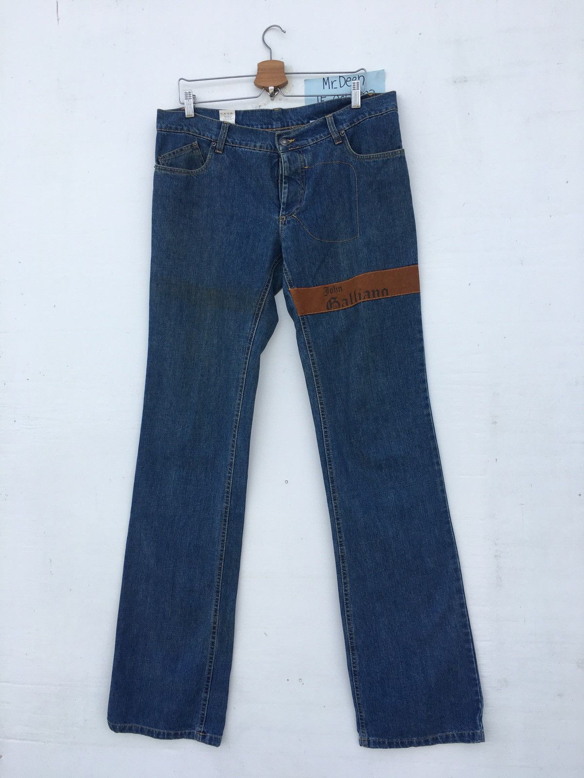 John Galliano Rare Vintage John Galliano Spellout Denim/ Jeans Size US 36 / EU 52 - 5 Thumbnail