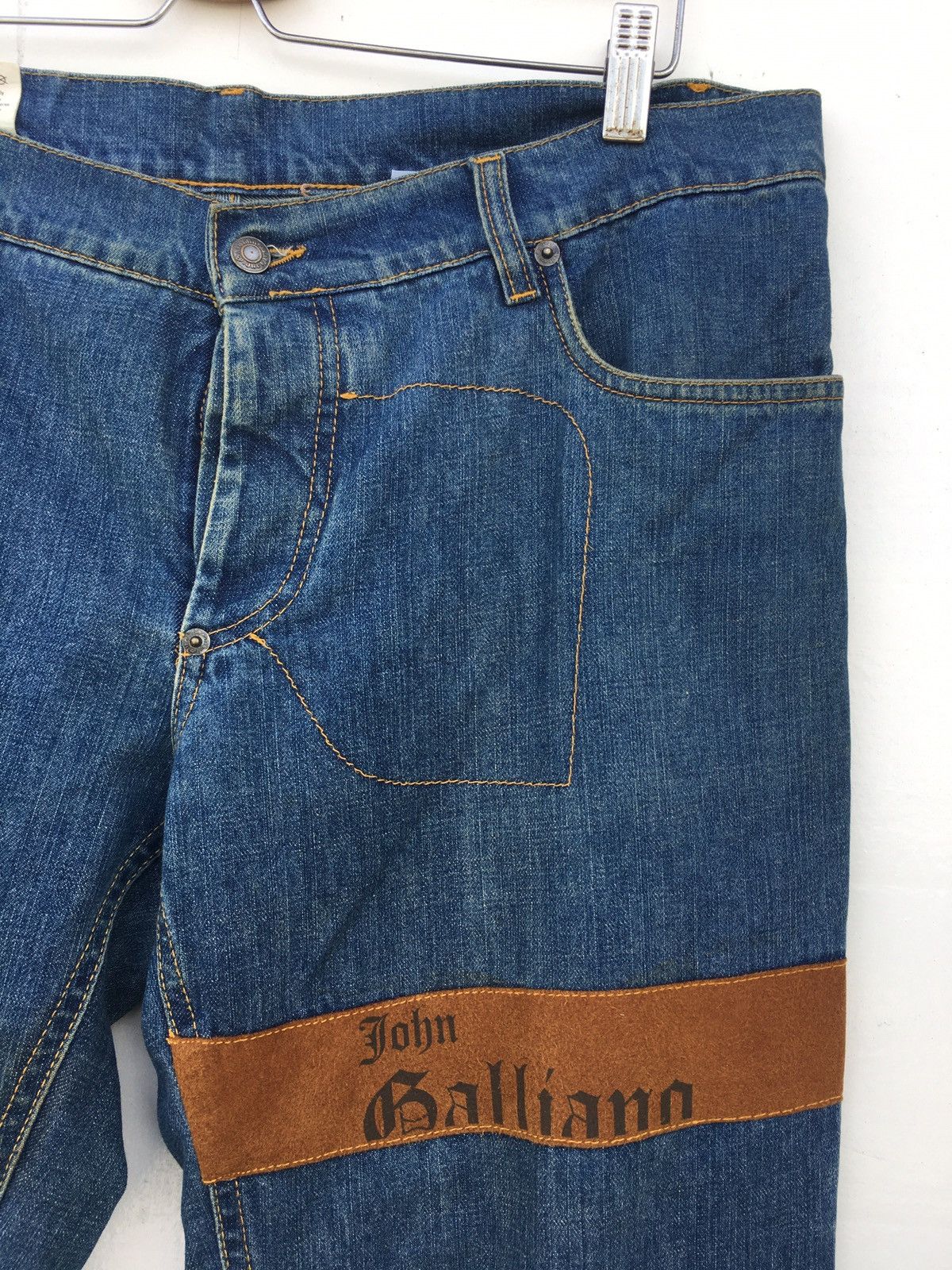 John Galliano Rare Vintage John Galliano Spellout Denim/ Jeans Size US 36 / EU 52 - 8 Thumbnail