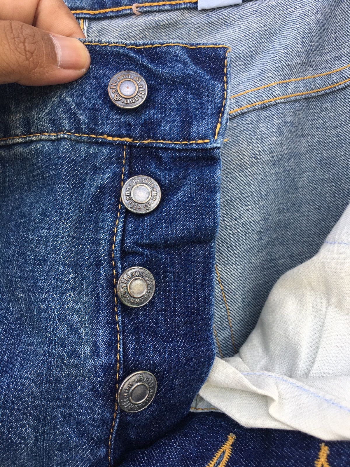John Galliano Rare Vintage John Galliano Spellout Denim/ Jeans Size US 36 / EU 52 - 12 Thumbnail