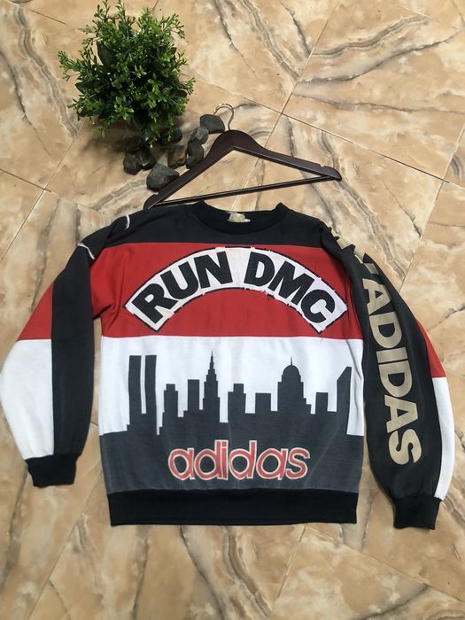 Run dmc adidas sweatshirt vintage hot sale