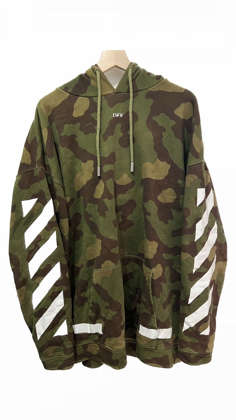 Off White Seeing Things Camo Oversized Hoodie Sweatshirts Hoodies