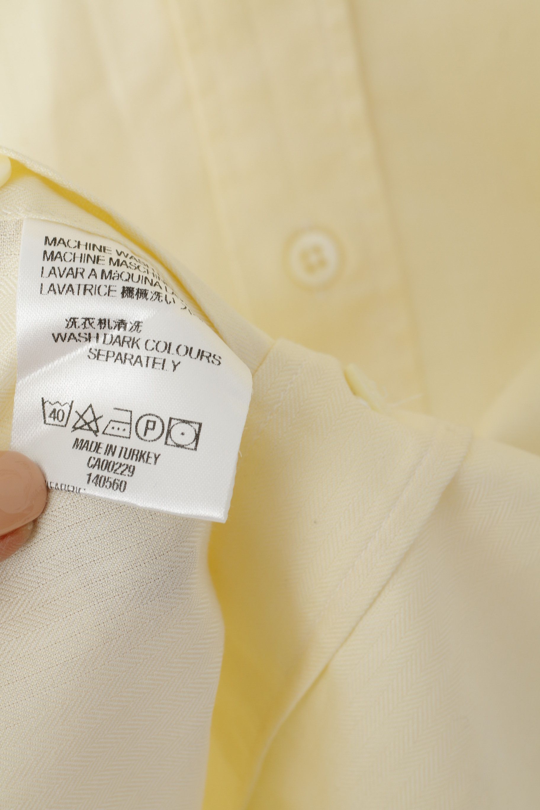 Aquascutum Aquascutum Men 17.5 45 XXL Casual Shirt Yellow Cuff 2720 Size US XXL / EU 58 / 5 - 5 Thumbnail