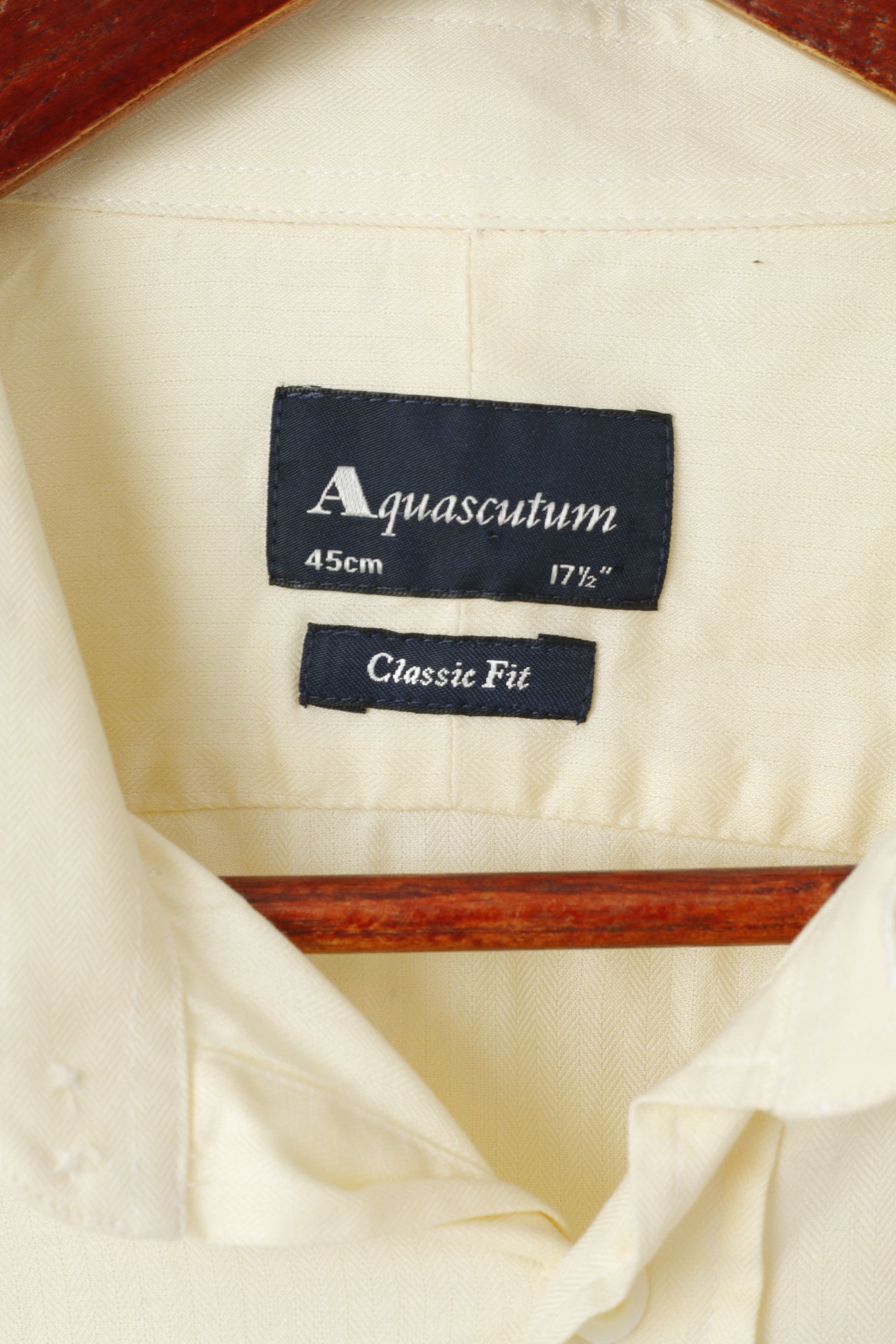 Aquascutum Aquascutum Men 17.5 45 XXL Casual Shirt Yellow Cuff 2720 Size US XXL / EU 58 / 5 - 4 Thumbnail