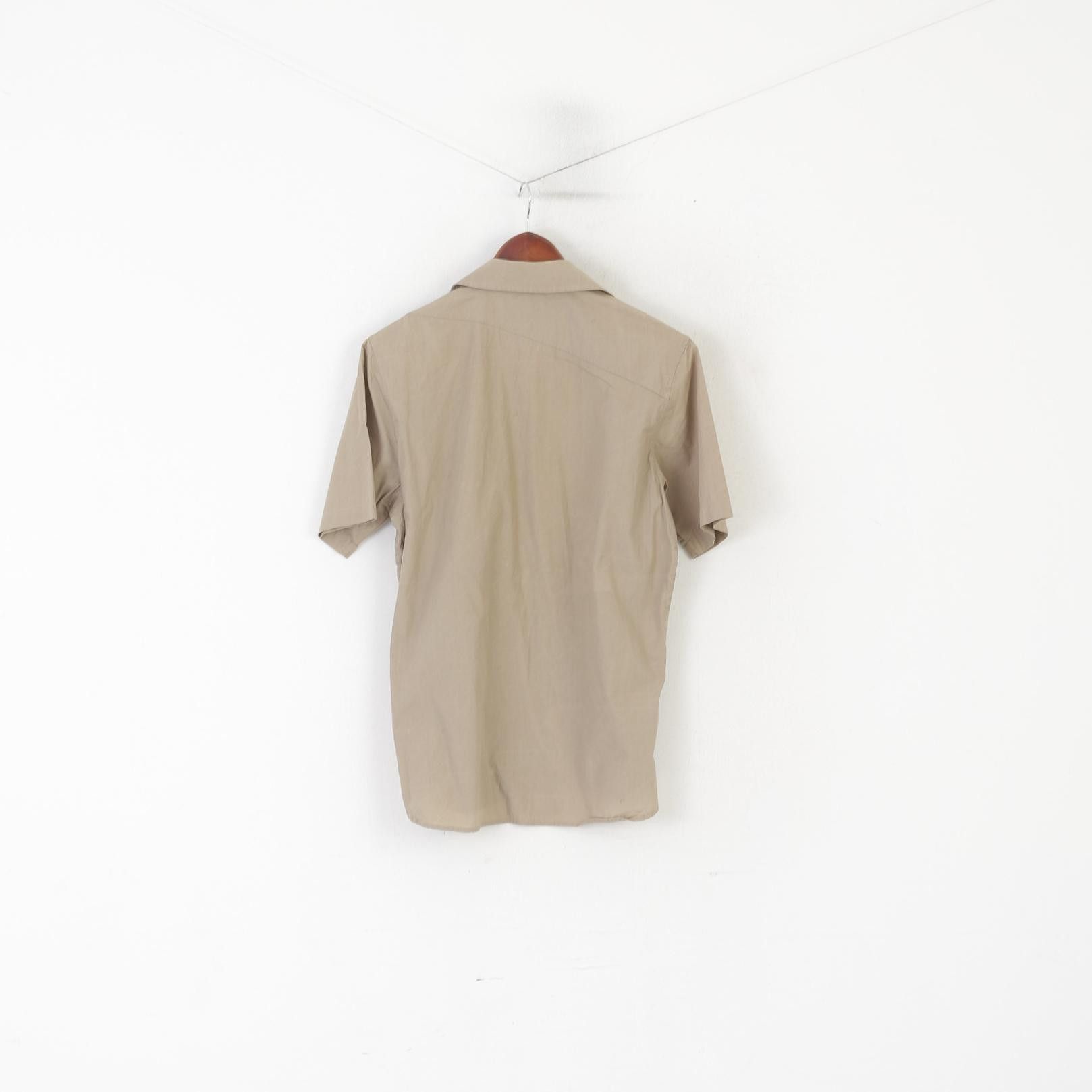 Volcom Volcom Men S Casual Shirt Beige Cotton Tailored Pocket 8190 Size US S / EU 44-46 / 1 - 7 Thumbnail
