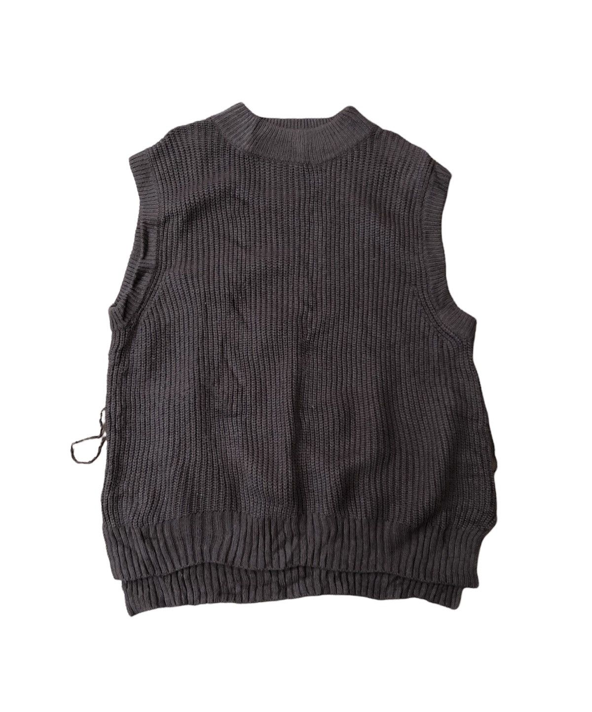 image of Aran Isles Knitwear x Handknit Vintage Gu Sleeveless Knitwear in Brown, Men's (Size Medium)