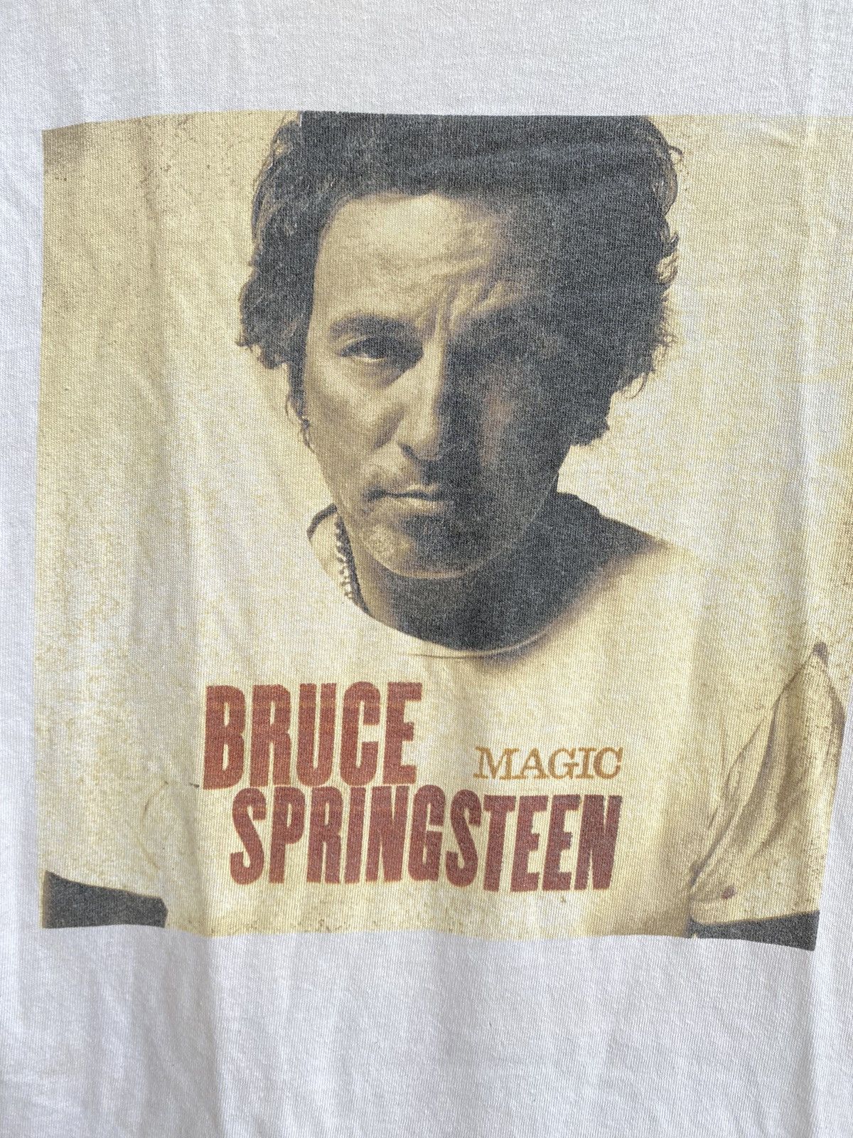 Band Tees × Vintage Vintage THRASHED Bruce Springsteen Tour By Anvil Blue Bar Size US S / EU 44-46 / 1 - 4 Thumbnail