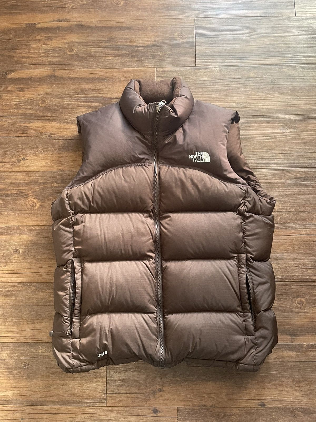 The North Face Brown The North Face Nuptse Down Puffer Vest Size US L / EU 52-54 / 3 - 1 Thumbnail
