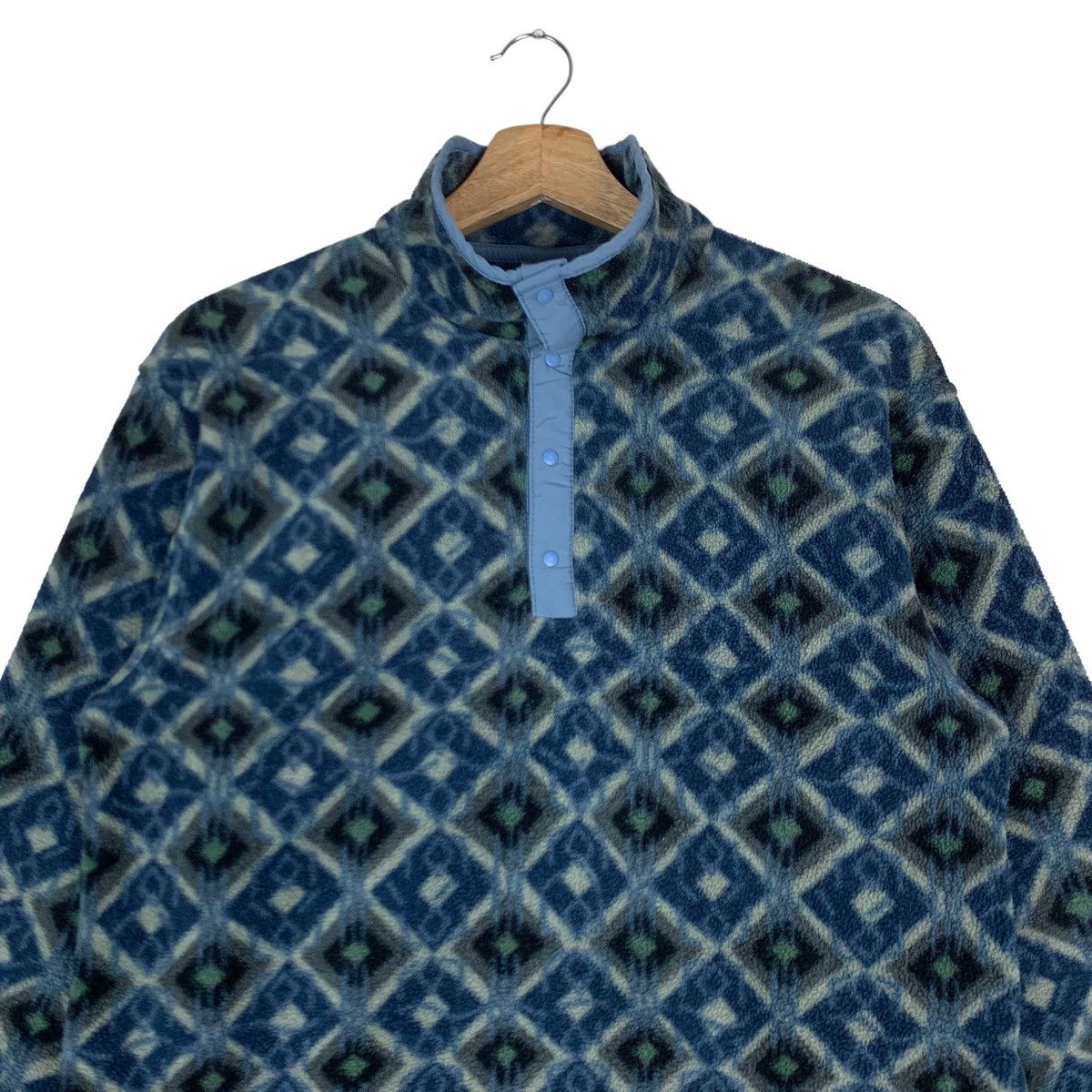 L.L. Bean Vintage L.L. Bean Western Design Quarter Zip Snaps Button Size US M / EU 48-50 / 2 - 2 Thumbnail
