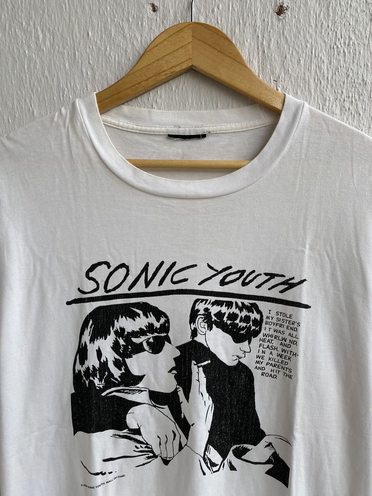Band Tees Vintage Y2K THRASHED Sonic Youth Wall Of Fame T-Shirt Size US XL / EU 56 / 4 - 2 Thumbnail