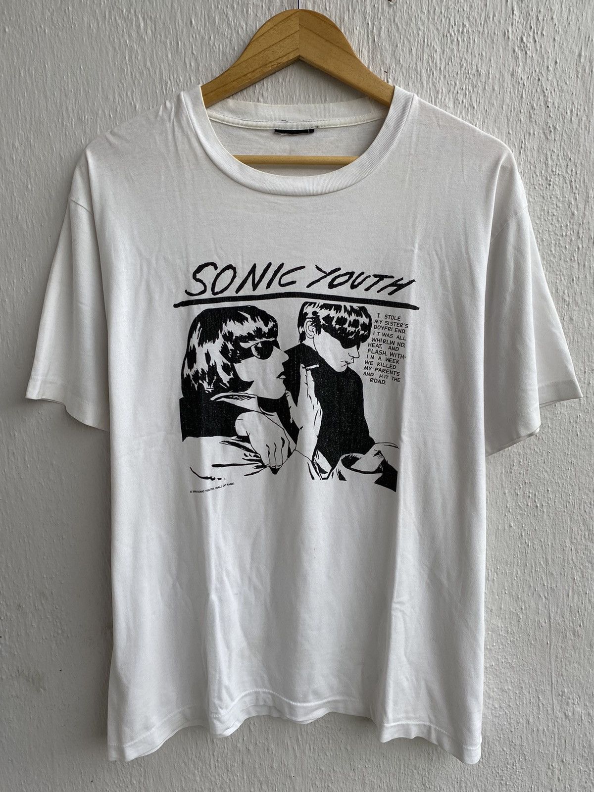 Band Tees Vintage Y2K THRASHED Sonic Youth Wall Of Fame T-Shirt Size US XL / EU 56 / 4 - 1 Thumbnail