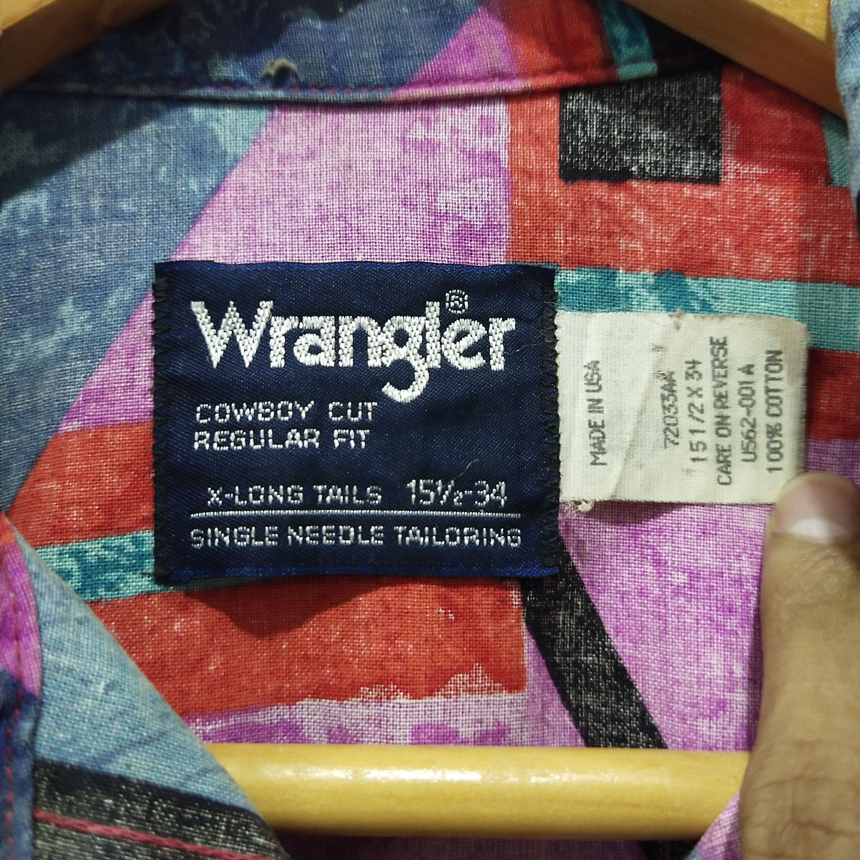 Vintage × Wrangler Last Call‼️ Vintage Wrangler Western Shirts Longsleeves Size US L / EU 52-54 / 3 - 4 Thumbnail