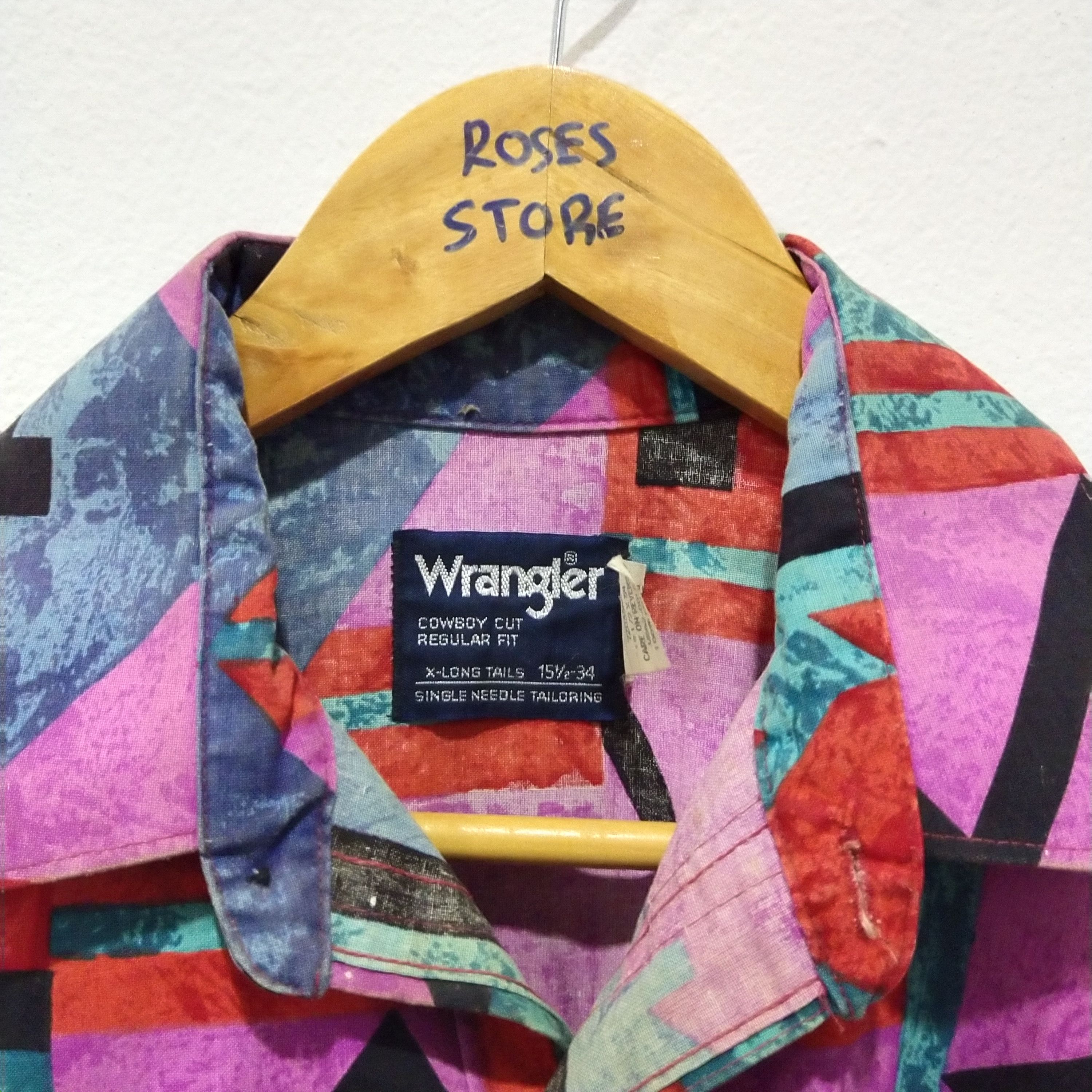 Vintage × Wrangler Last Call‼️ Vintage Wrangler Western Shirts Longsleeves Size US L / EU 52-54 / 3 - 3 Thumbnail