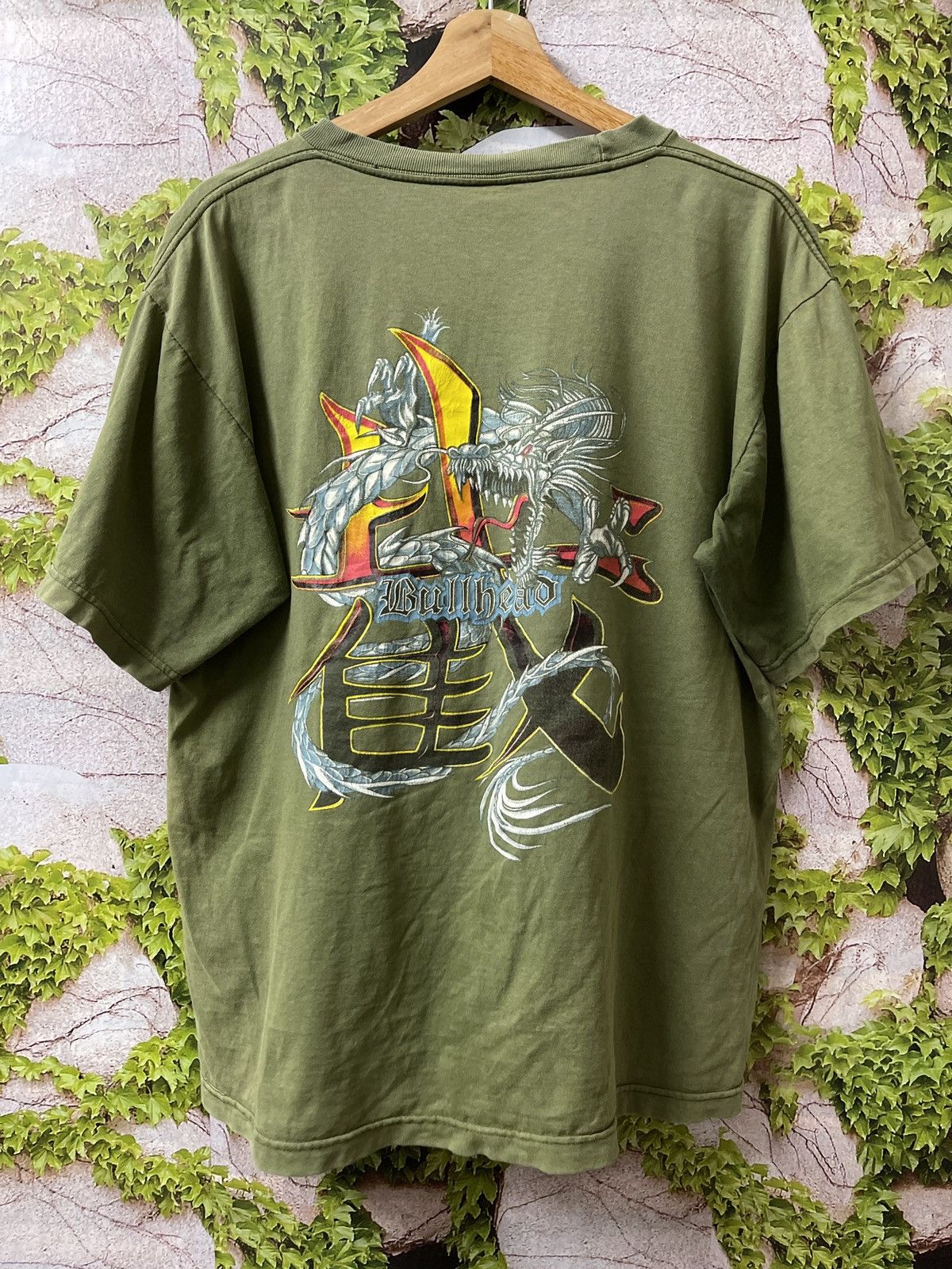 Vintage VINTAGE BULLHEAD DRAGON FULL PRINT VERY RARE Size US XL / EU 56 / 4 - 1 Thumbnail