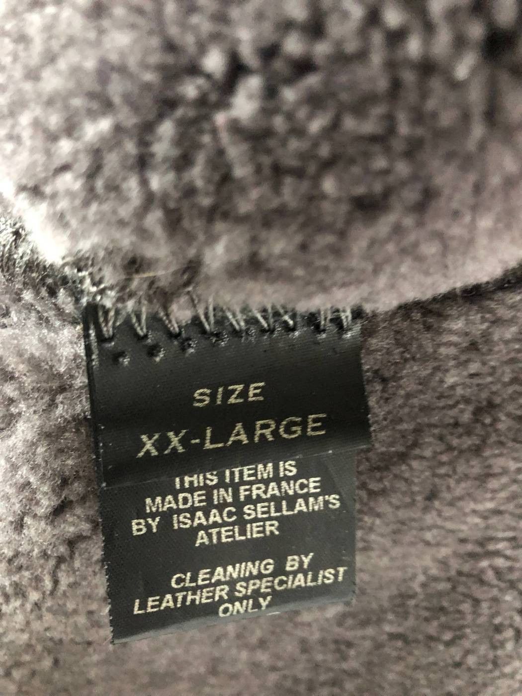 Isaac Sellam Experience Hooded lamb leather piece by ISE size 52 eu Size US L / EU 52-54 / 3 - 5 Thumbnail