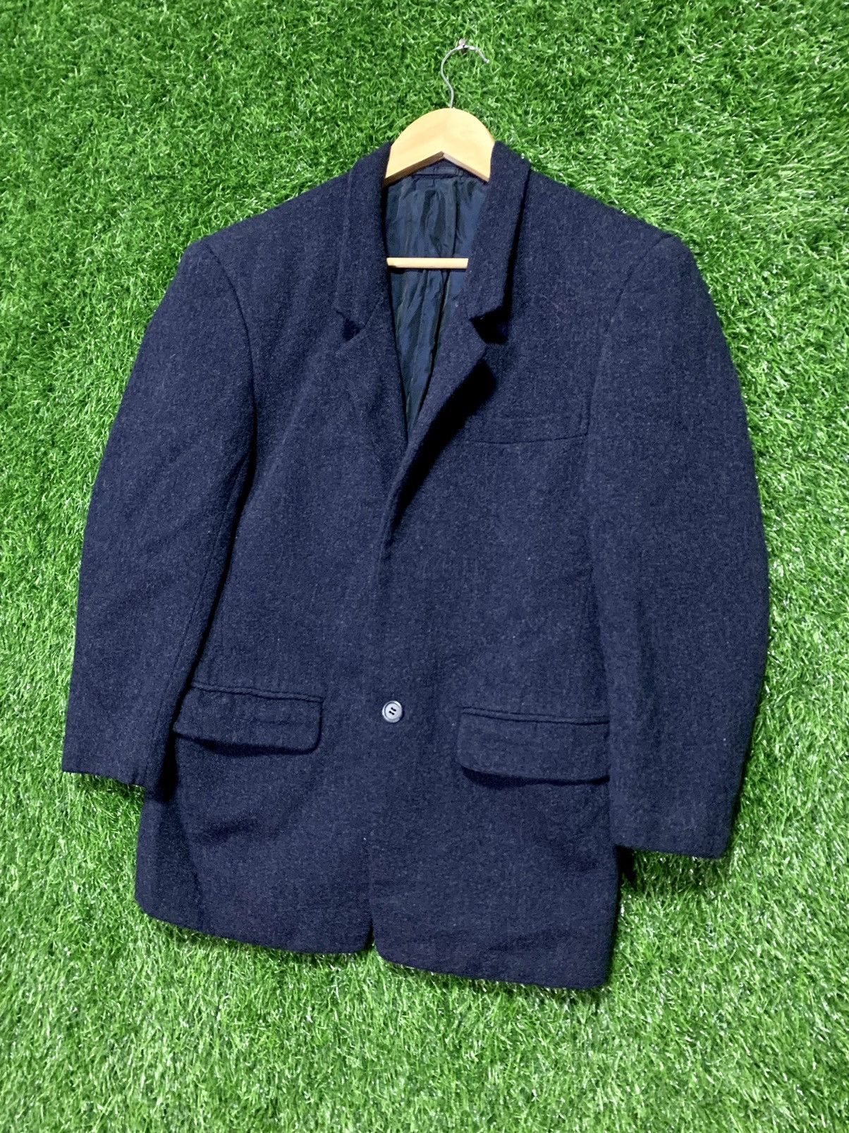 Issey Miyake Vintage Issey Miyake Men Wool Coat Size US S / EU 44-46 / 1 - 2 Thumbnail
