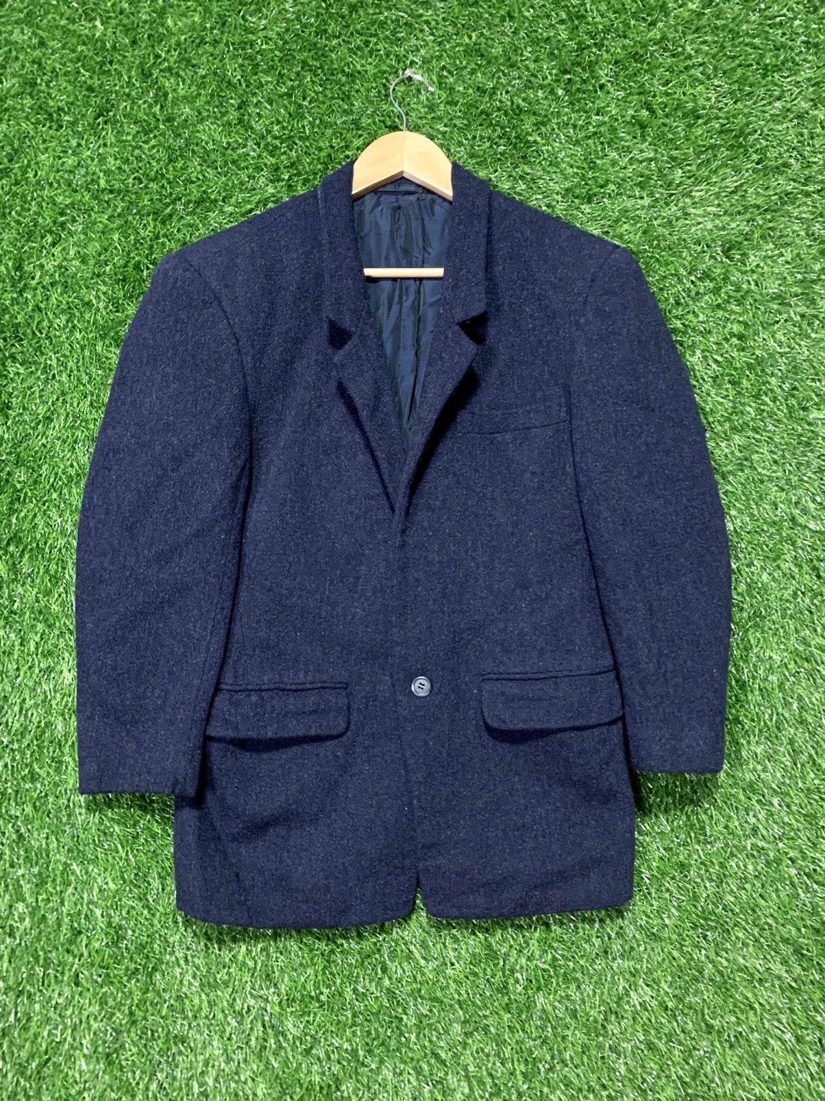 Issey Miyake Vintage Issey Miyake Men Wool Coat Size US S / EU 44-46 / 1 - 1 Thumbnail