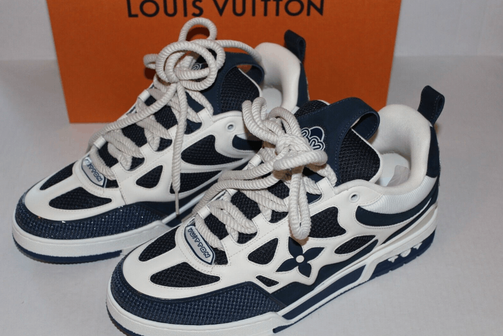 Louis Vuitton 1ABZ43 LV Skate Sneaker , Grey, 10.5