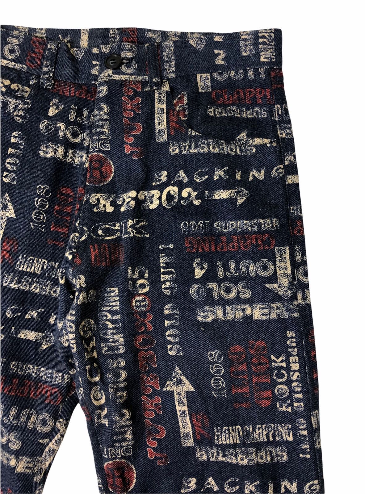 In The Attic Japanese Brand In The Attic Overprint Pants Like H. Glamour Size US 28 / EU 44 - 2 Thumbnail