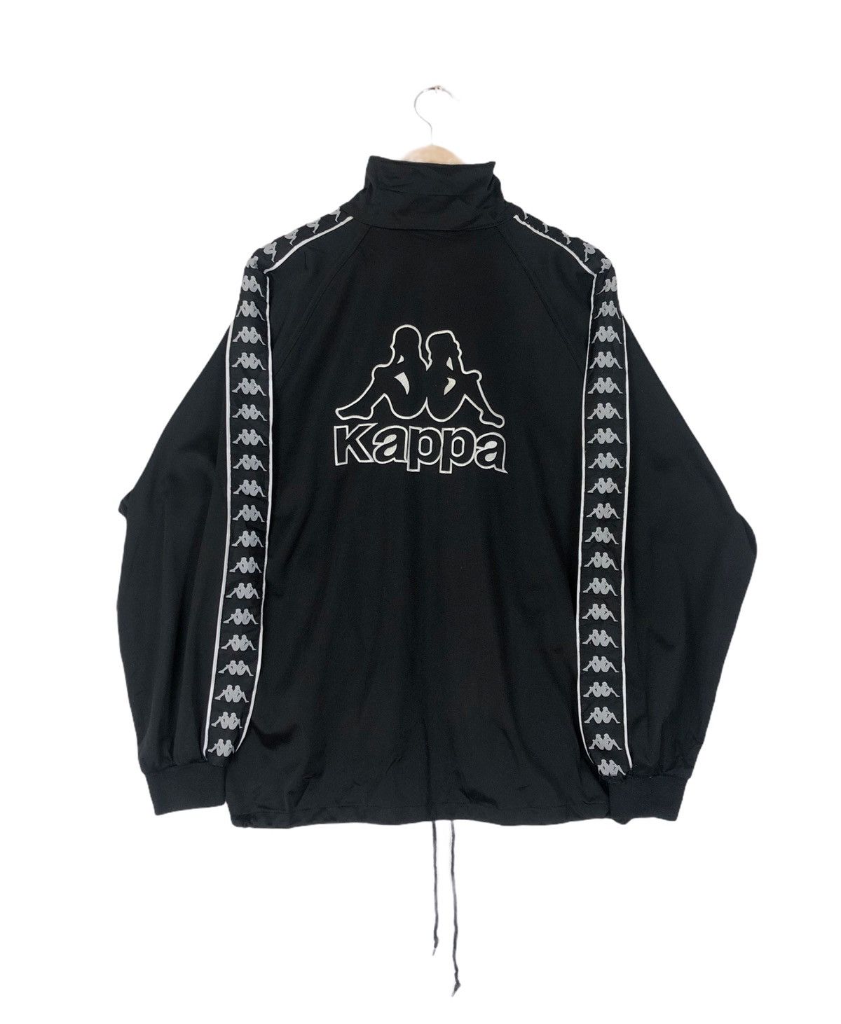 Kappa Vtg Kappa 90s Side Tape Spellout Logo Sweater Jacket Size US L / EU 52-54 / 3 - 1 Thumbnail