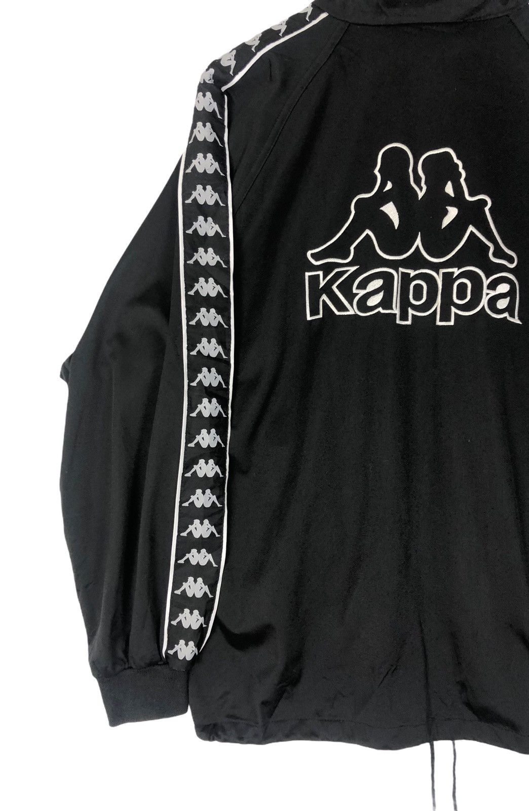 Kappa Vtg Kappa 90s Side Tape Spellout Logo Sweater Jacket Size US L / EU 52-54 / 3 - 5 Thumbnail