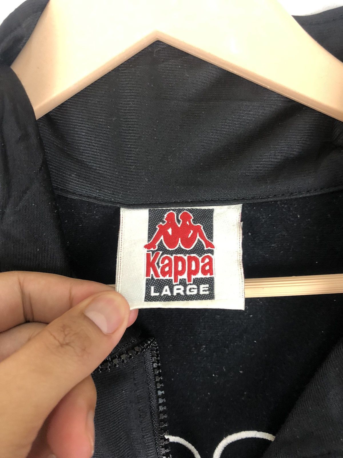Kappa Vtg Kappa 90s Side Tape Spellout Logo Sweater Jacket Size US L / EU 52-54 / 3 - 10 Thumbnail
