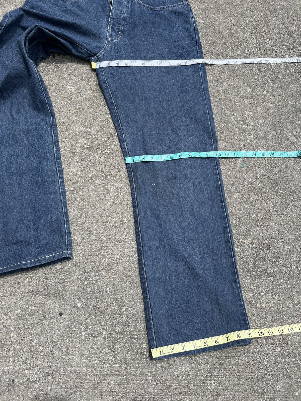 Fox Racing Vintage 90s Fox Racing Blue Denim Jeans Size US 34 / EU 50 - 3 Thumbnail